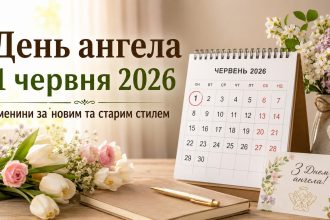 День ангела 1 червня 2026 в Україні за новим та старим стилем: хто святкує сьогодні, значення імен та побажання