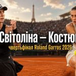 Еліна Світоліна — Марта Костюк 2026: онлайн-трансляція та де дивитися чвертьфінал Roland Garros