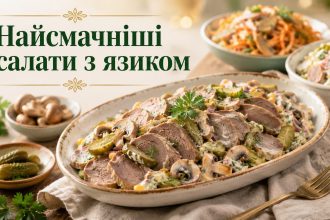 Як зробити салат з язиком: святкові рецепти з грибами, корнішонами та морквою по-корейськи