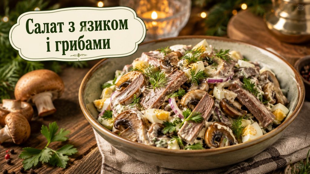 Як зробити салат з язиком: святкові рецепти з грибами, корнішонами та морквою по-корейськи