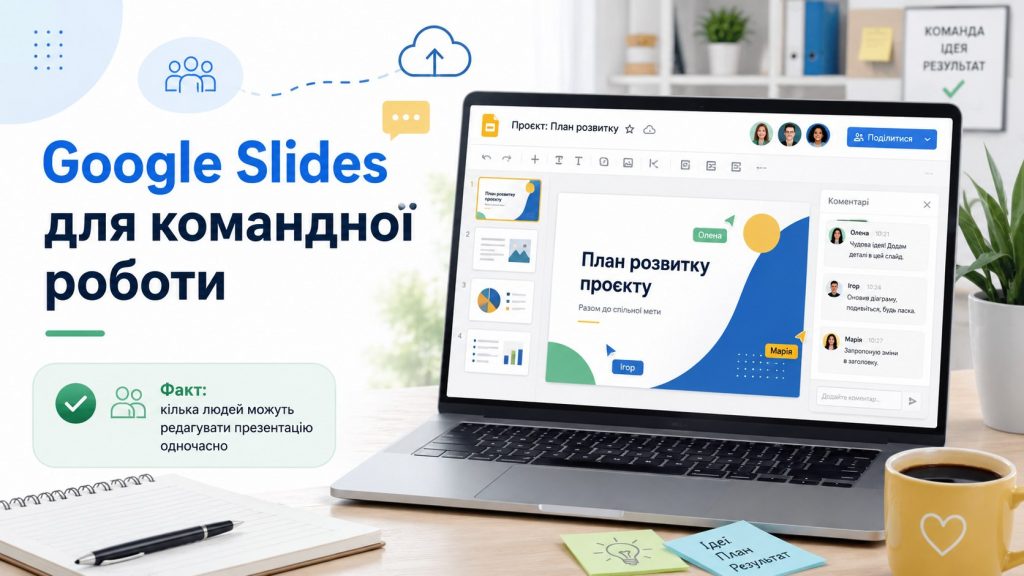 Як зробити презентацію онлайн безкоштовно у 2026 році: Canva, Google Slides, Gamma AI та сервіси з ШІ