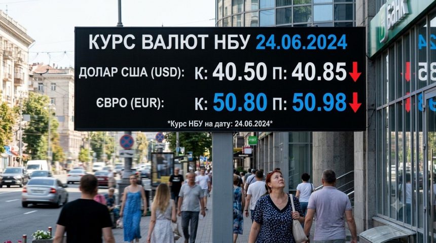Курс долара НБУ на 25 червня 2026 року знизився до 44,8685 грн. Євро подешевшав на 22 копійки — до 50,8809 грн. Пояснюємо зміни офіційного курсу та роль цінової стабільності.