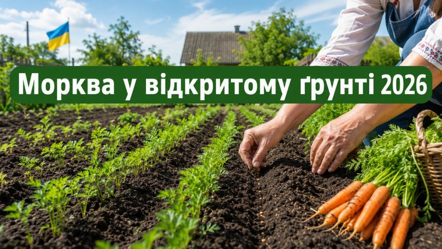 Коли сіяти моркву у відкритий ґрунт у 2026 році: терміни посіву та секрети швидких сходів