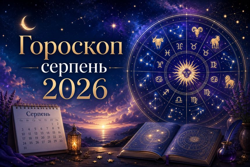 Гороскоп на серпень 2026 для всіх знаків Зодіаку: кохання, гроші, робота і важливі дати