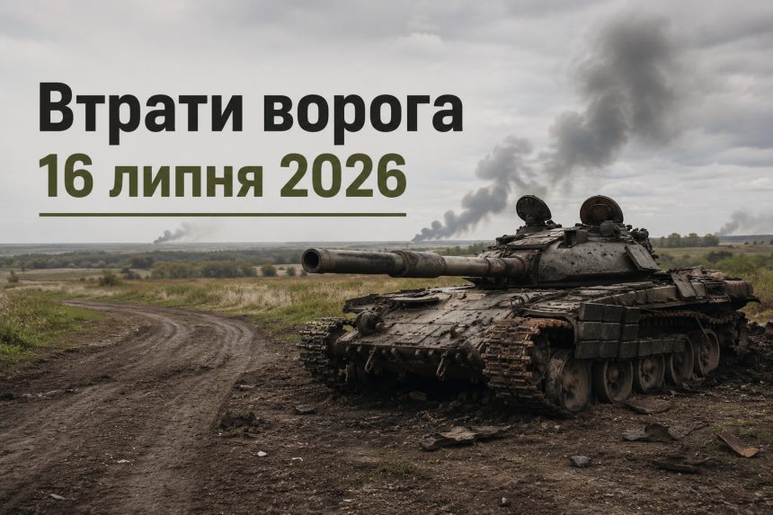 Втрати ворога на 16 липня 2026: скільки техніки та особового складу знищили ЗСУ