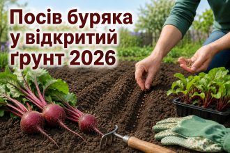 Коли сіяти буряк у відкритий ґрунт у 2026 році: терміни, температура землі та схема посадки