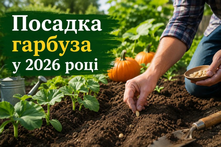 Коли сіяти гарбуз у відкритий ґрунт у 2026 році: сприятливі дні, температура та правила посадки