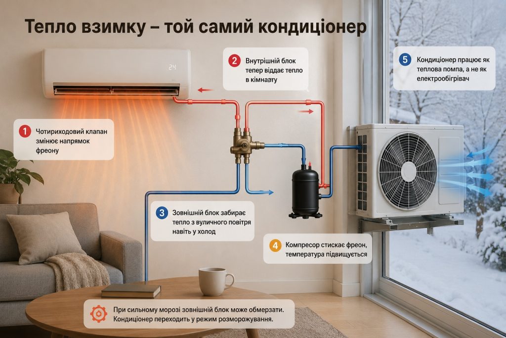 Як працює кондиціонер: принцип охолодження, нагріву, роль фреону та інвертора