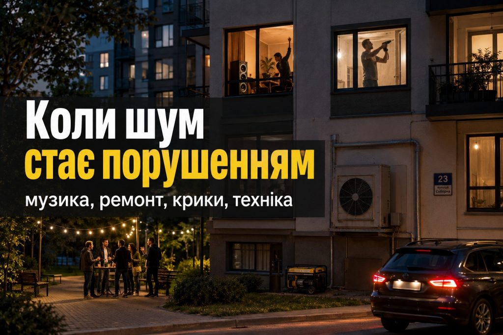 До якої години можна шуміти у воєнний час: закон і штрафи у 2026 році
