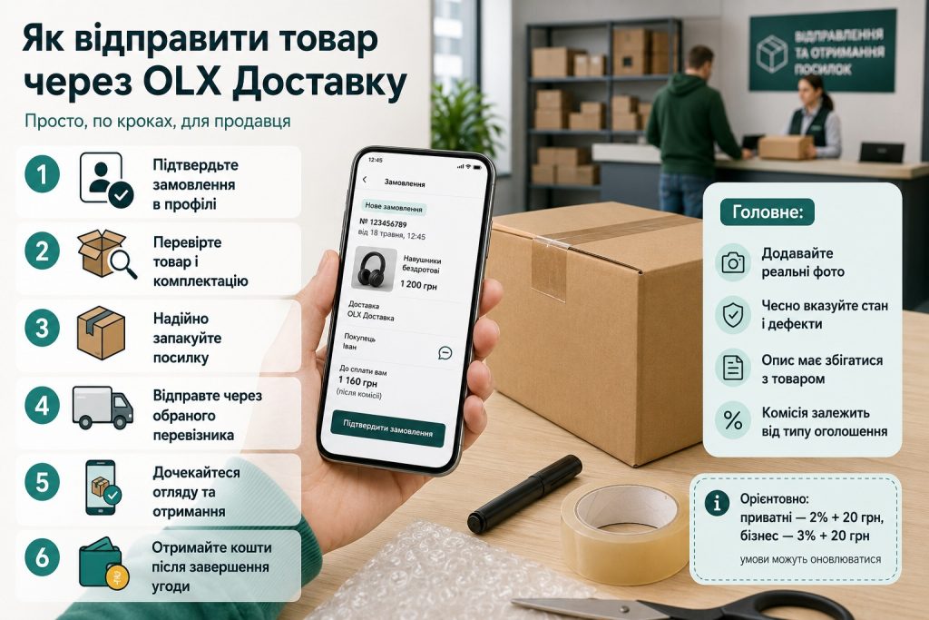 Як працює OLX Доставка у 2026 році: інструкція для покупця та продавця