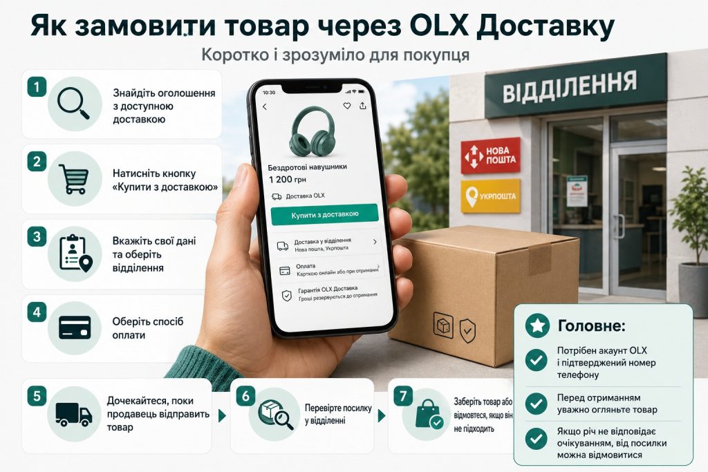 Як працює OLX Доставка у 2026 році: інструкція для покупця та продавця