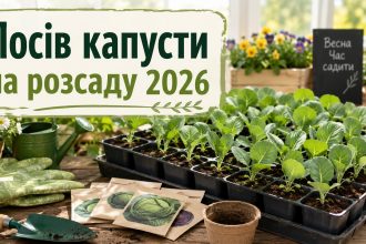 Коли сіяти капусту на розсаду у 2026 році: терміни для ранніх, середніх і пізніх сортів