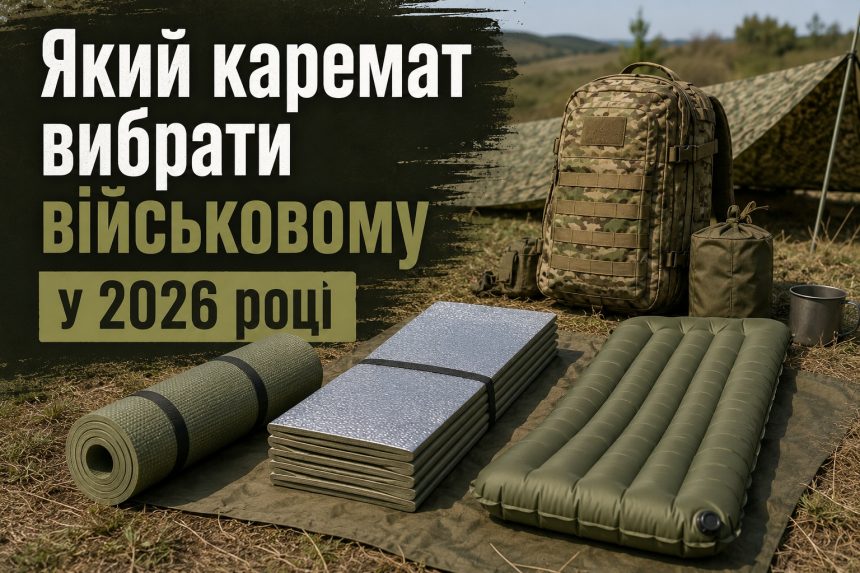 Каремат для військових 2026: види, R-value, товщина та найкращі бренди
