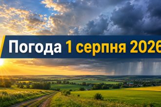 Погода на завтра, 1 серпня 2026, в Україні: прогноз синоптиків, де буде спека, а де зливи