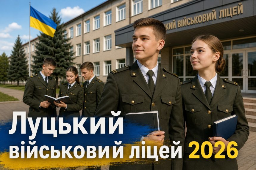 Як вступити у військовий ліцей у Луцьку 2026: документи, іспити та що чекає на учнів