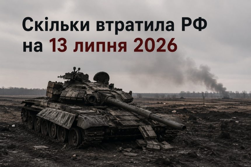 Втрати ворога на 13 липня 2026: скільки техніки та особового складу РФ знищили ЗСУ