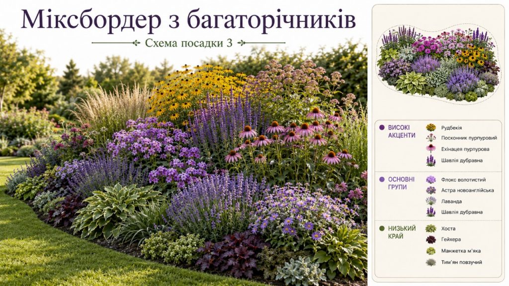 Як зробити гарну клумбу своїми руками: 5 схем посадок і підбір рослин на 2026 рік
