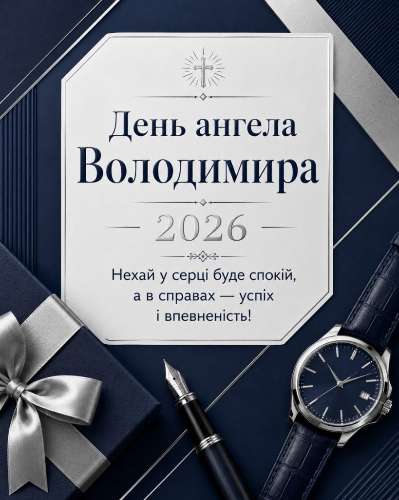 З Днем ангела Володимира 2026: милі картинки, СМС, побажання та листівки