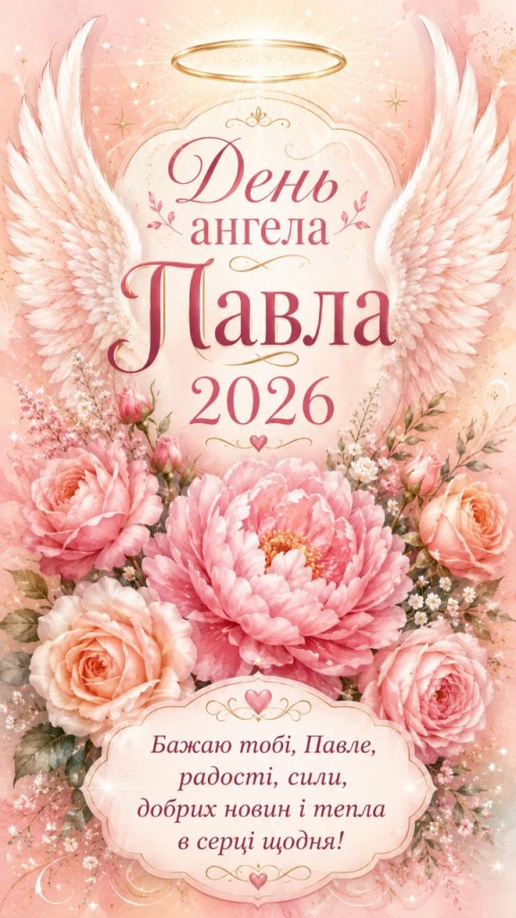 День ангела Павла 2026: картинки, СМС, побажання прозою та листівки українською