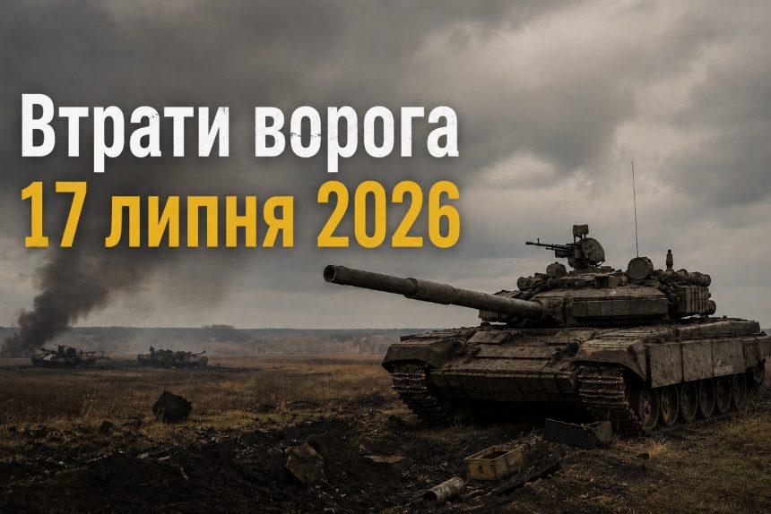 Втрати ворога на 17 липня 2026: скільки техніки та особового складу знищили ЗСУ