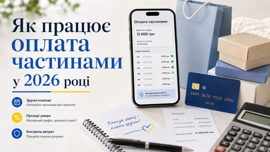 Оплата частинами у 2026 році: умови Monobank, ПриватБанку та ПУМБ, відсотки і терміни