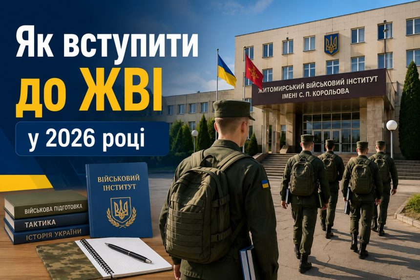 Житомирський військовий інститут 2026: вступ, спеціальності, ЦВУС та вимоги до абітурієнтів