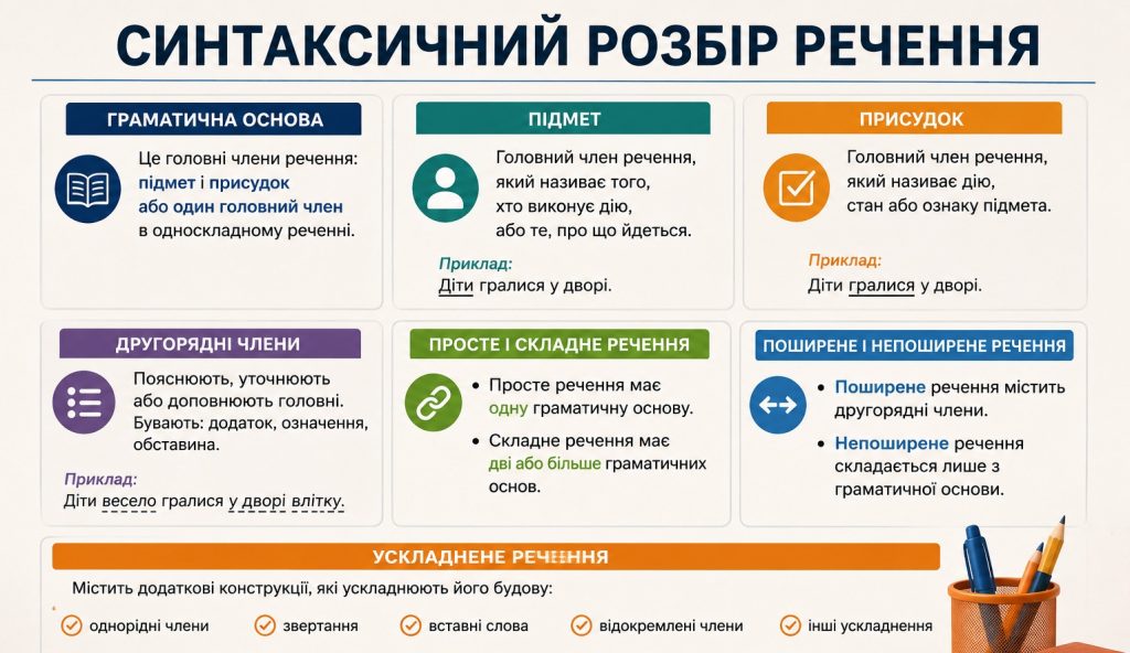 Як зробити синтаксичний розбір речення українською: покрокова інструкція з прикладами