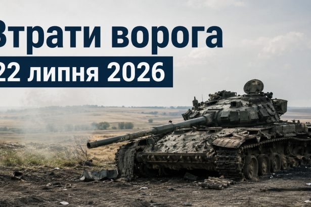 Втрати ворога на 22 липня 2026: скільки техніки та особового складу знищили ЗСУ