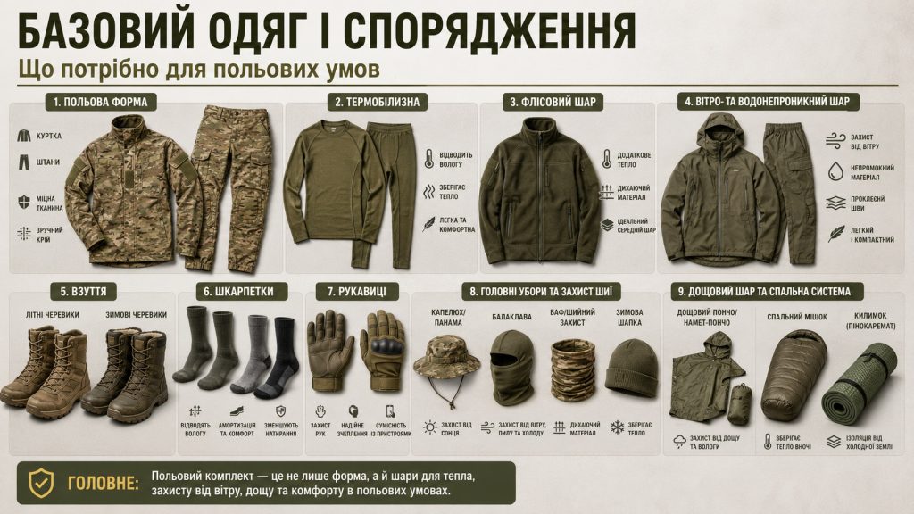 Військовий одяг 2026: що входить у тактичний комплект ЗСУ та як його обрати