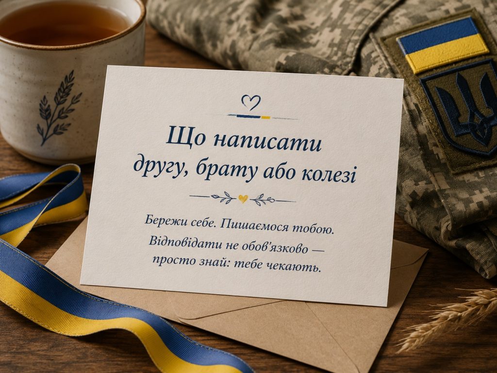 Що написати другу, брату або колезі на фронт