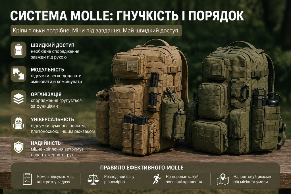 Військові рюкзаки 2026 року: тактичні моделі на 35, 45 і 80 літрів, MOLLE та Cordura 1000D