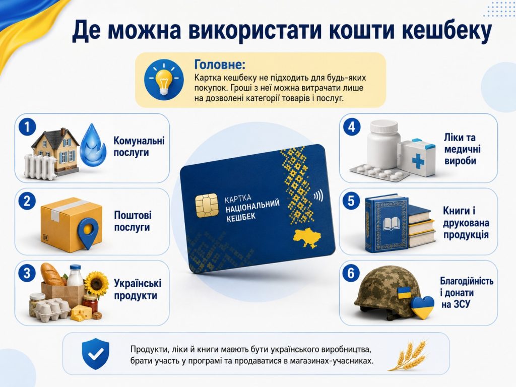 Як працює Національний кешбек у 2026 році: скільки повертають і за які товари