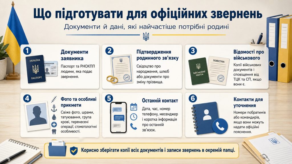 Що робити, якщо родич зник безвісти на війні: куди звертатися та які документи потрібні