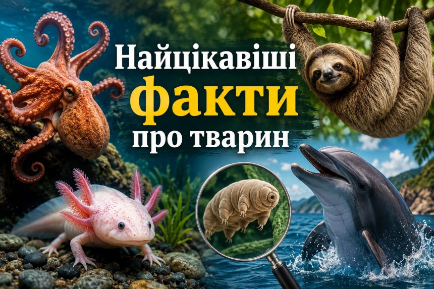Цікаві факти про тварин: 30 неймовірних особливостей, які вас здивують