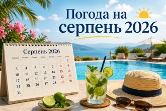 Погода на серпень 2026 в Україні: прогноз синоптиків та чи спаде спека