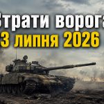 Втрати ворога на 23 липня 2026: скільки техніки та особового складу знищили ЗСУ