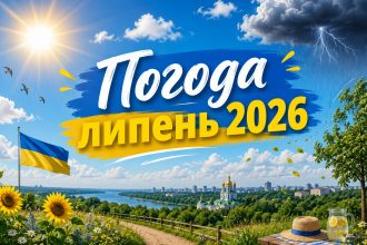 Погода на липень 2026 в Україні: прогноз синоптиків та чи спаде спека