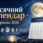 Місячний календар на серпень 2026: сприятливі та несприятливі дні для важливих справ