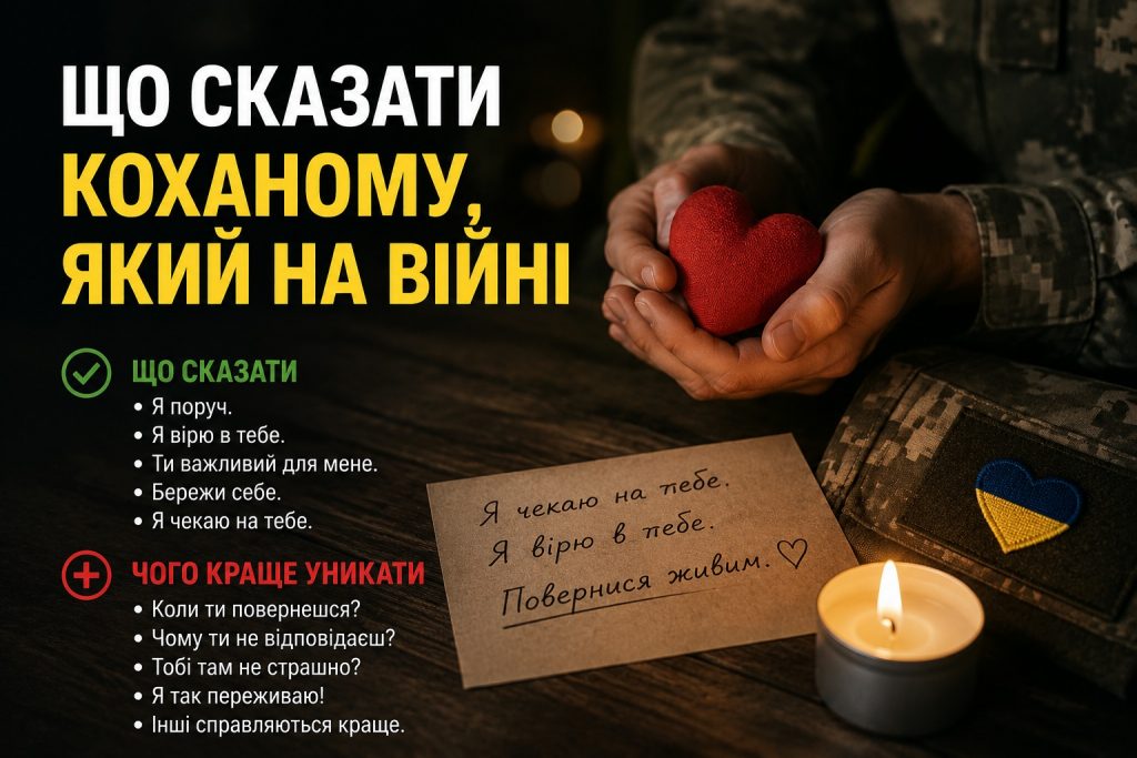 Слова підтримки коханому на війні: що написати в повідомленні, сказати телефоном і в листі