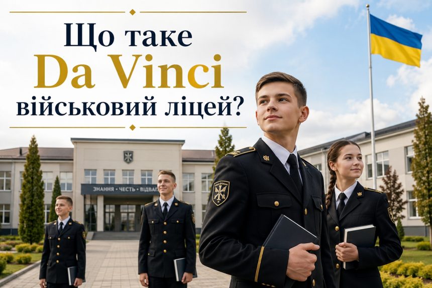 Da Vinci військовий ліцей: програма, формат навчання, вартість та особливості