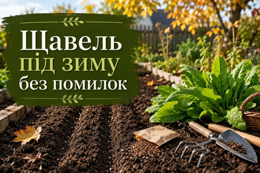 Коли сіяти щавель під зиму у 2026 році: вибір місця, підготовка грядки та догляд