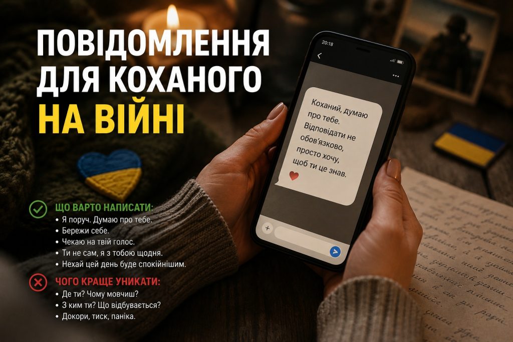 Слова підтримки коханому на війні: що написати в повідомленні, сказати телефоном і в листі