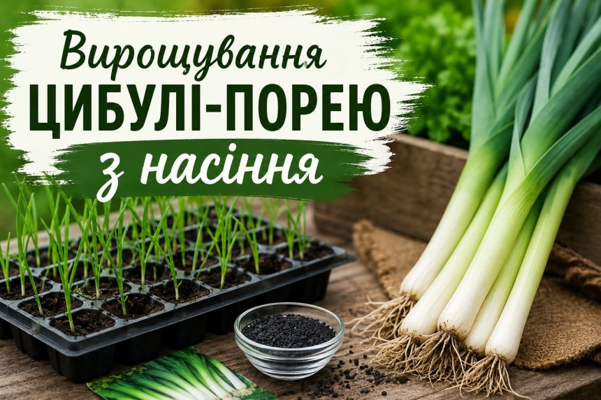 Як сіяти цибулю-порей на розсаду: строки посадки, ґрунт і правила догляду