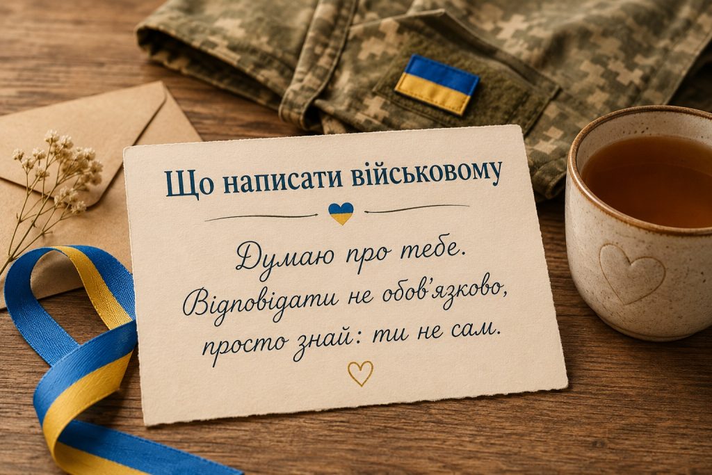 Що написати другу, брату або колезі на фронт