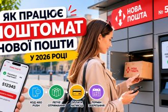 Як працює поштомат Нової пошти: код отримання, кнопка в застосунку, оплата та термін зберігання