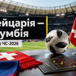 Швейцарія — Колумбія: коли почнеться матч ЧС-2026 і де дивитися онлайн