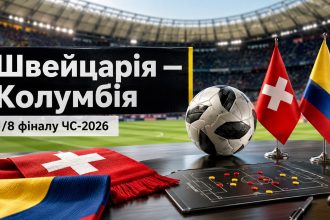 Швейцарія — Колумбія: коли почнеться матч ЧС-2026 і де дивитися онлайн