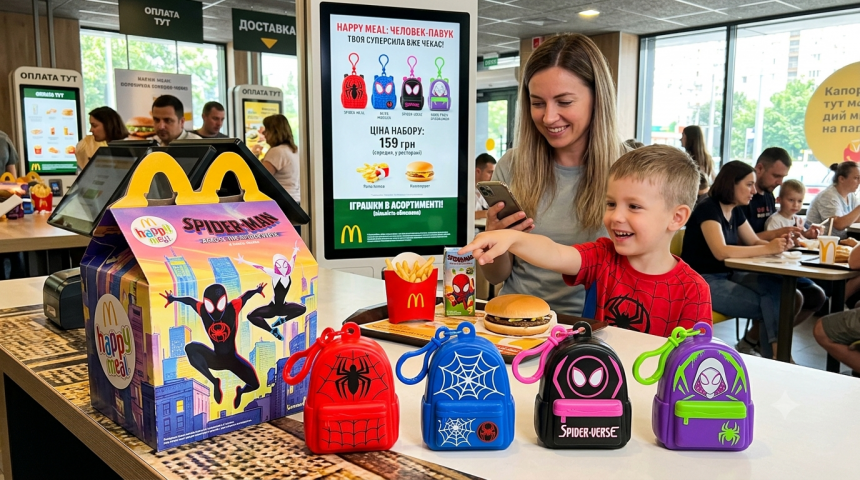 Happy Meal із Людиною-павуком у McDonald’s Україна: які іграшки можна отримати та скільки коштує набір