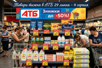 В АТБ стартували нові знижки: які товари можна придбати дешевше з 29 липня по 4 серпня 2026 року
