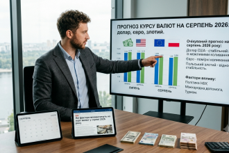 Прогноз курсу валют на серпень 2026: що буде з доларом, євро та злотим